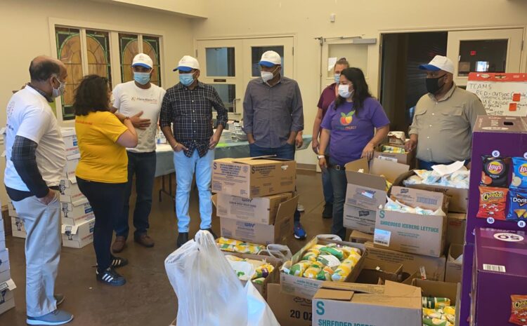 Distributed 1750 meals for 350 families partnered with Harvest Project