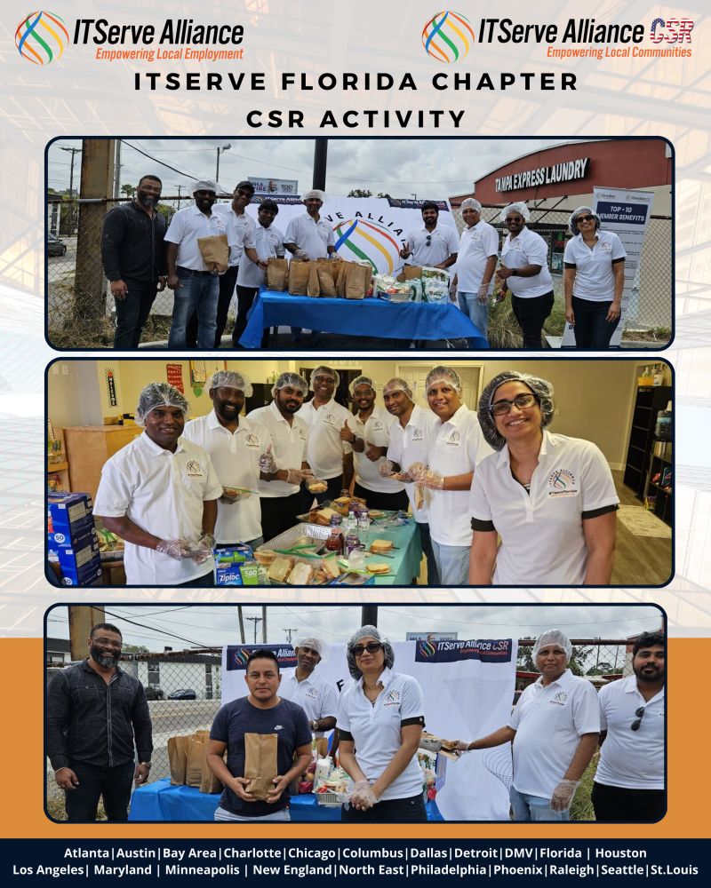 Food drive organized by our Florida chapter