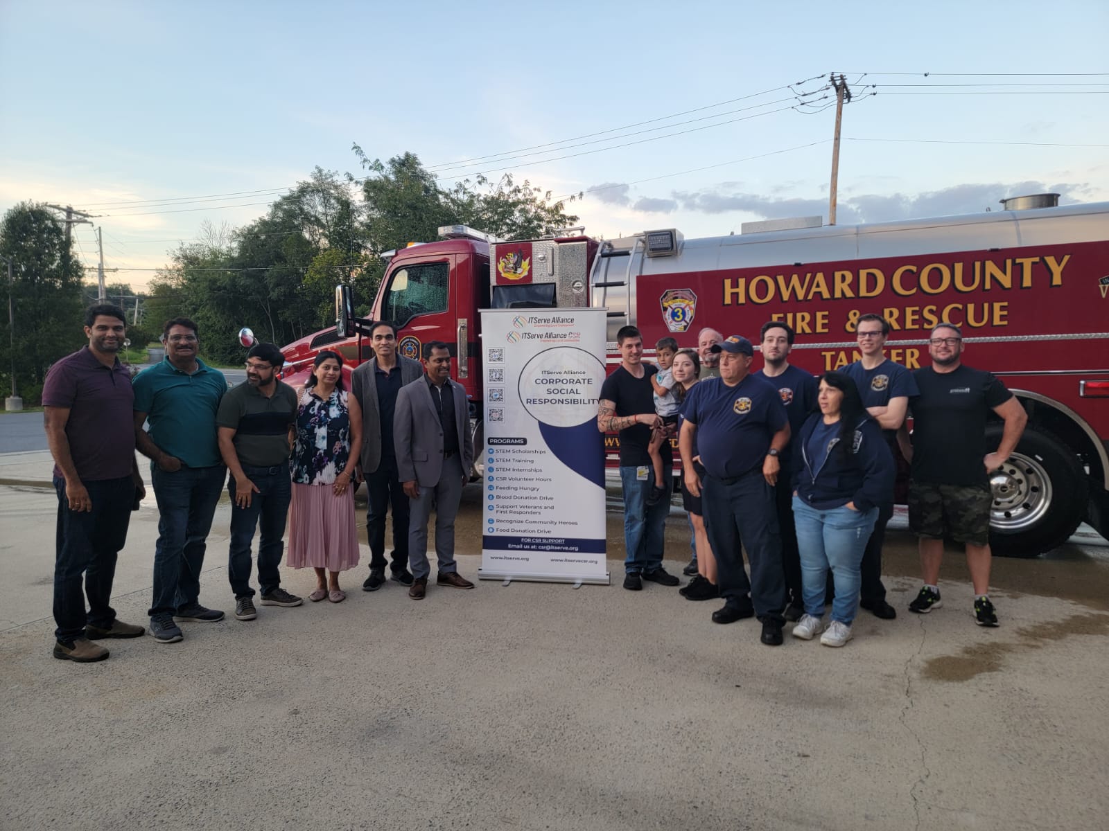 ITServe Maryland CSR Event with West Friendship Fire Department