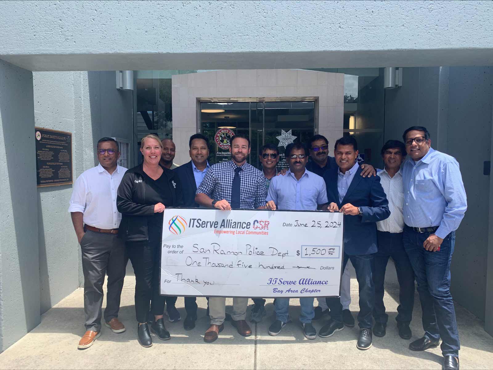 ITServe Bay Area Chapter’s CSR Support to San Ramon Police Department
