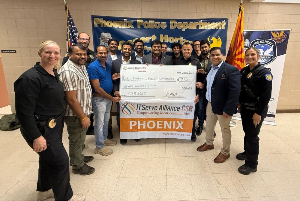ITServe Arizona Chapter Strengthens Public Safety with CSR Donation to Police Department